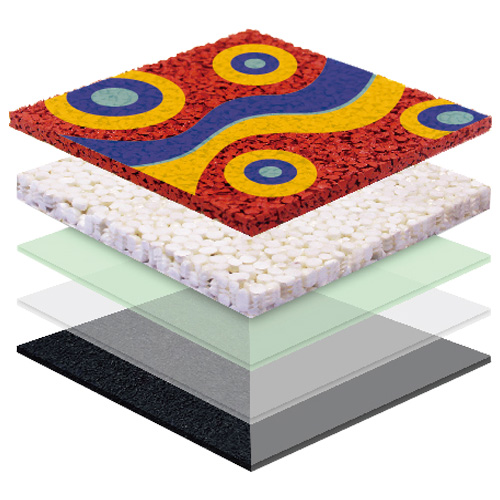 武清无缝预制型塑胶跑道EPDM面层