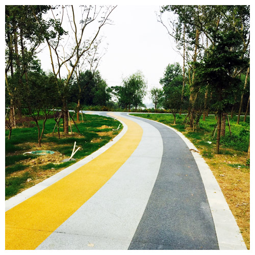 武清广陵公园彩色透水地坪